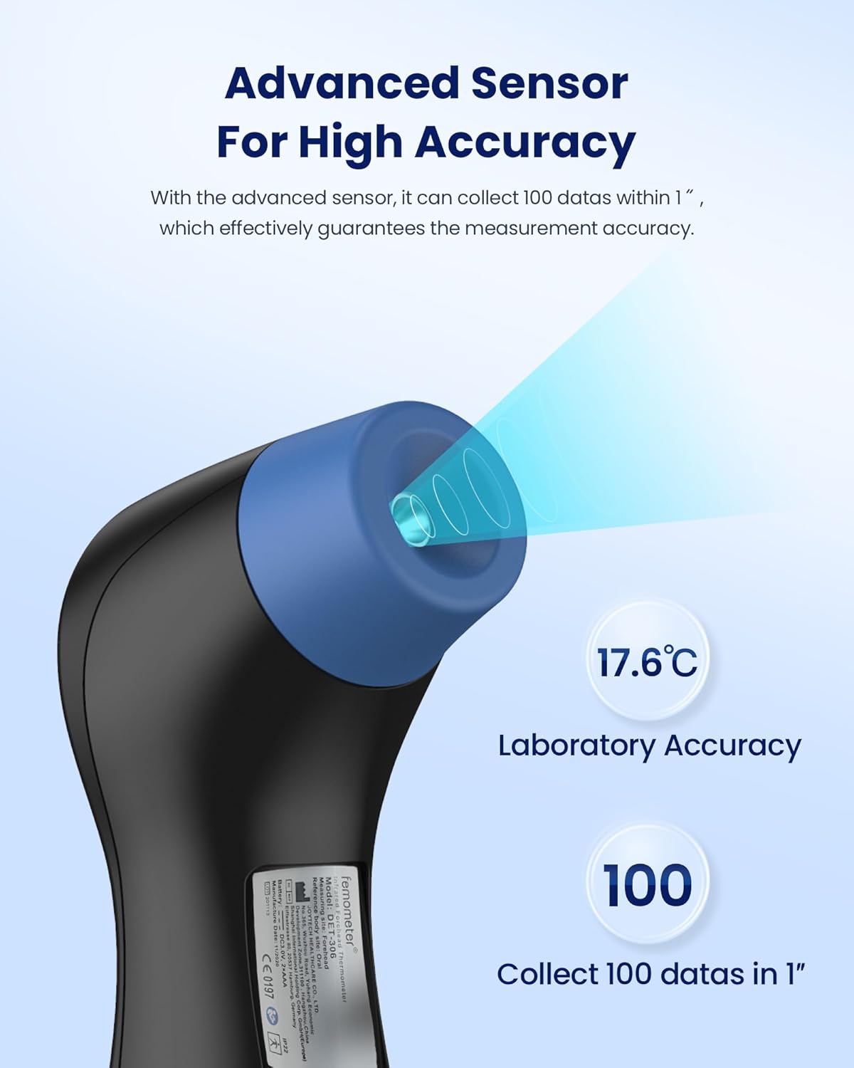Accurate No-Touch Forehead Thermometer for Families