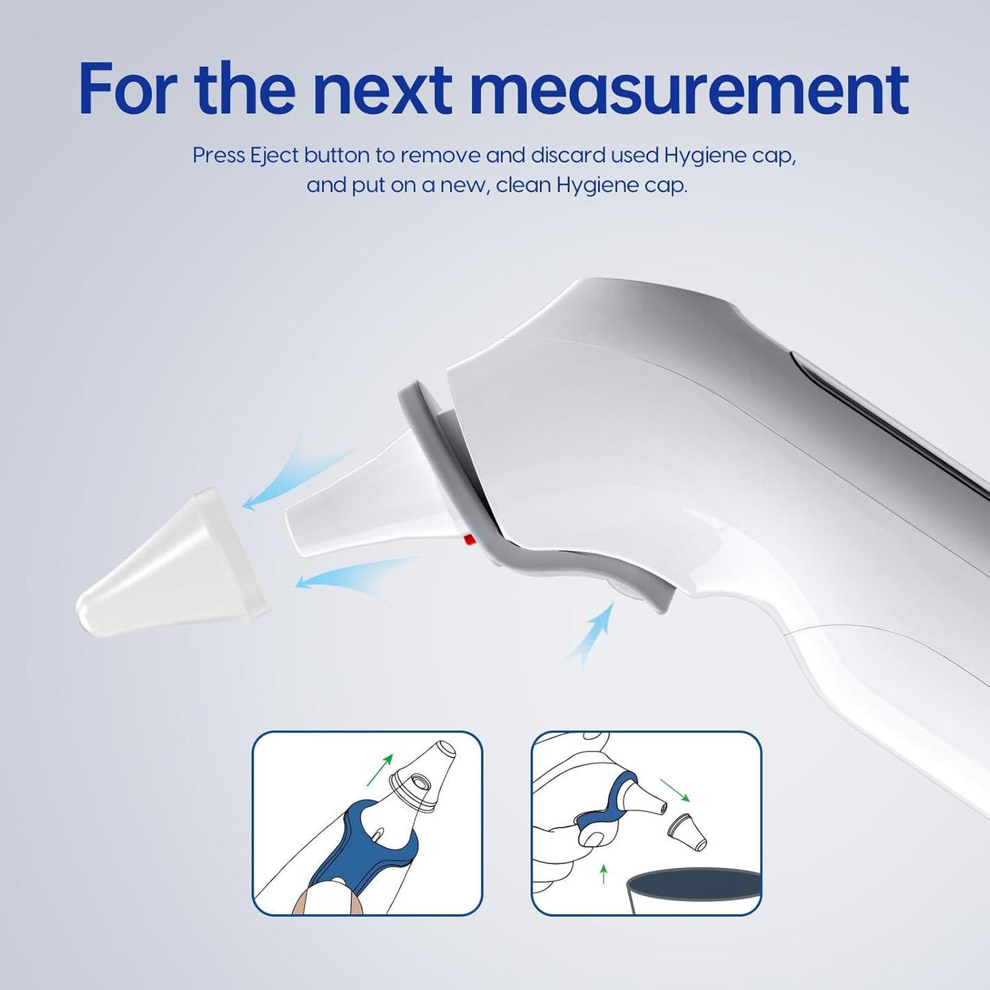 Digital Ear Thermometer for Adults and Babies – Infrared Sensor with Fever Alert – Accurate Readings