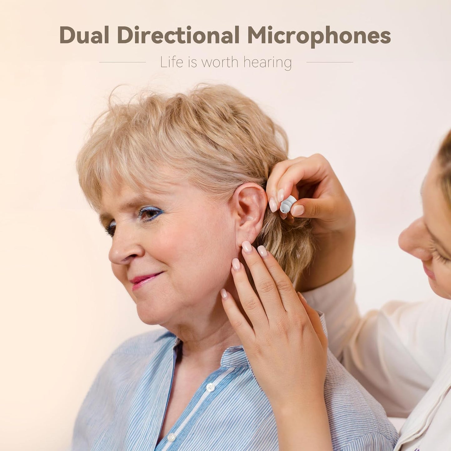 Rechargeable Invisible Hearing Sound for Seniors