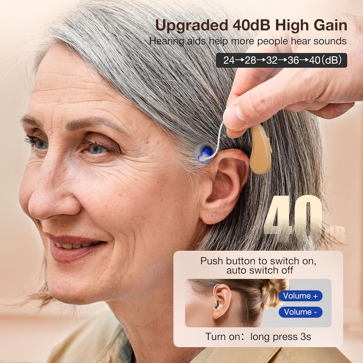 Hear Clearly Again Rechargeable Simple Use