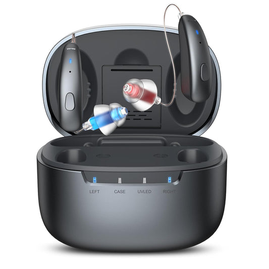 Rechargeable Clear Sound Hearing Aids for Adults – Behind-the-Ear Design – Pair