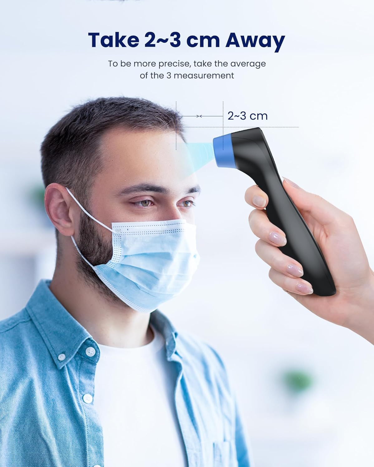 Accurate No-Touch Forehead Thermometer for Families
