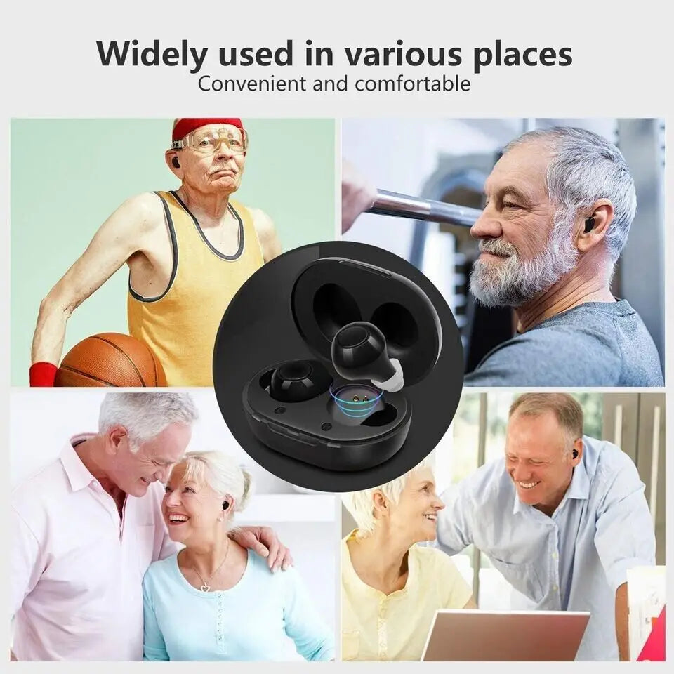 Compact Rechargeable Hearing Amplifier – Portable Sound Enhancement with USB Charging