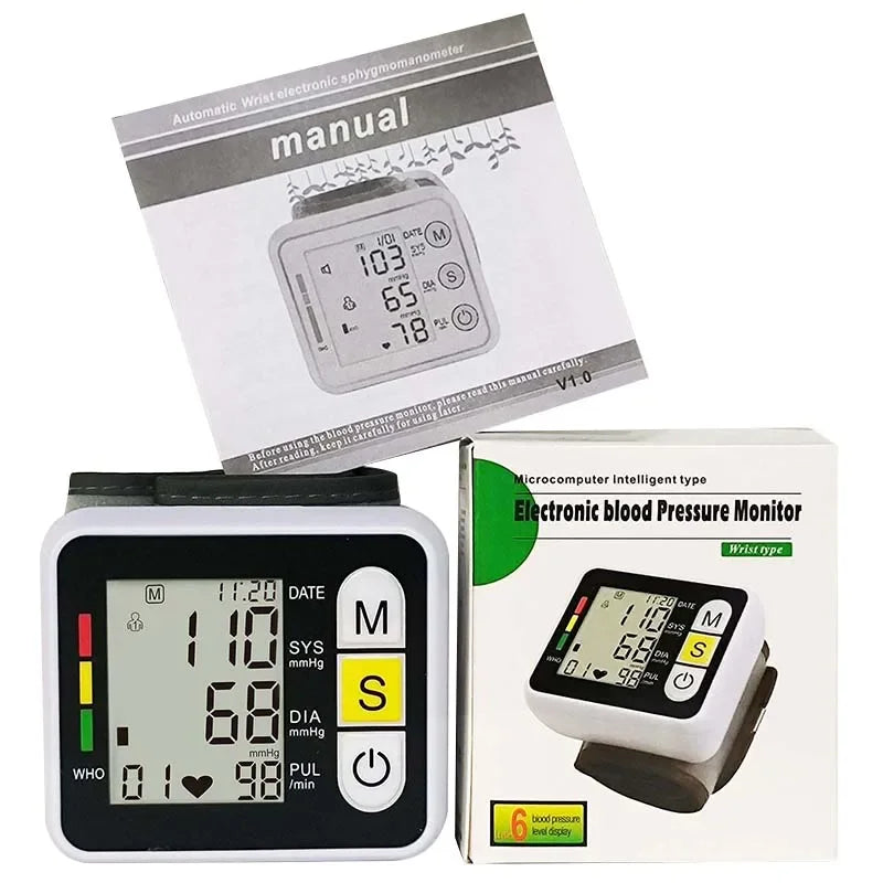 Portable Wrist Blood Pressure and Pulse Monitor